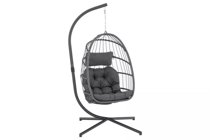 Yechen Indoor and Outdoor Egg Hanging Chair with Stand for Patio