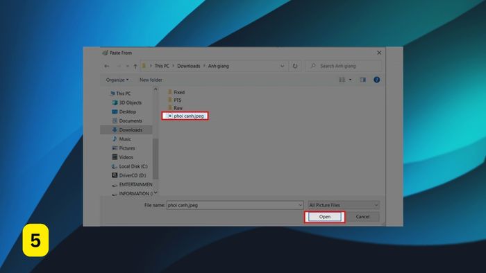 cách thêm hình ảnh vào cad