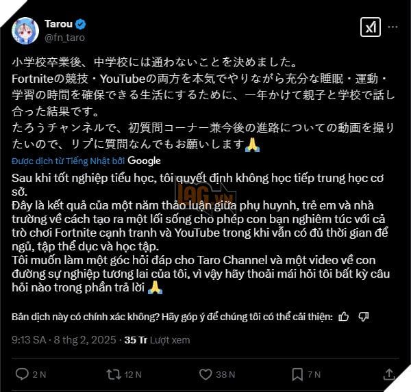 Một game thủ nhí đã quyết định rời ghế nhà trường để theo đuổi giấc mơ trở thành tuyển thủ Esports chuyên nghiệp