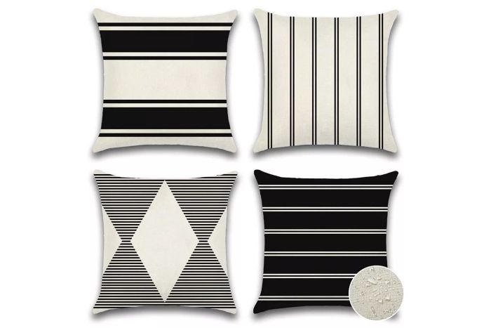 OTOSTAR Pack of 4 Outdoor Throw Pillow Covers
