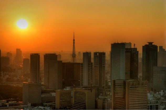 Sweltering Tokyo