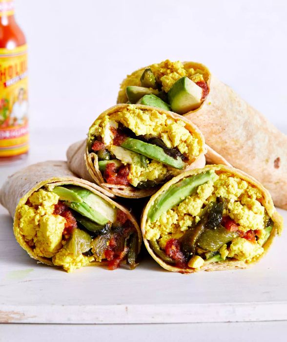 Vegan Breakfast Burrito with Tofu Scramble
