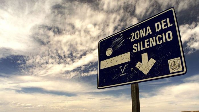 Sign for the Zone of Silence