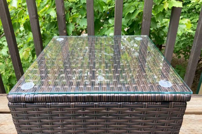 Devoko Wicker Patio Conversation Set