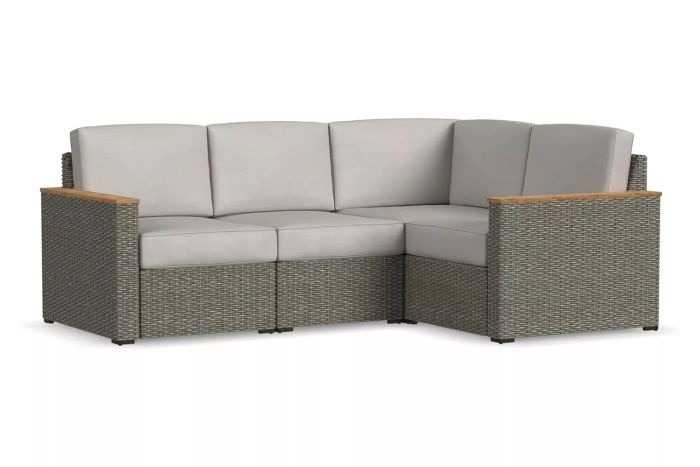 Homestyles 6801-40 4 Boca Raton Outdoor Sectional Sofa