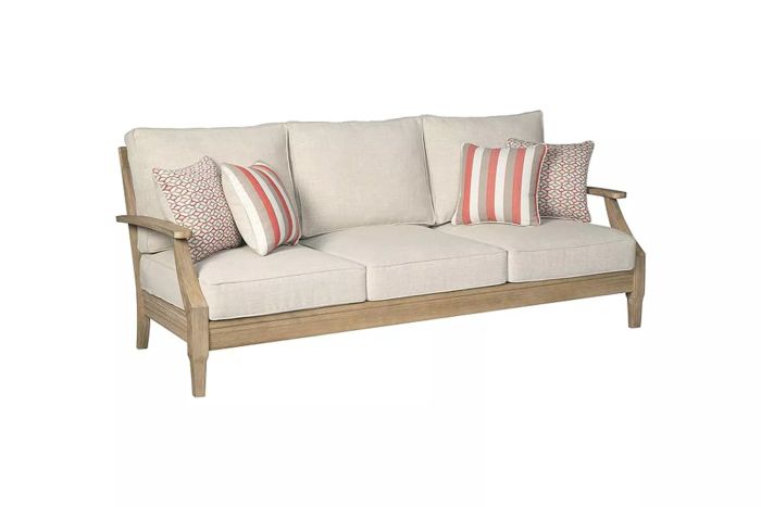 Signature Design by Ashley Clare View Coastal Outdoor Patio Sofa with Cushions