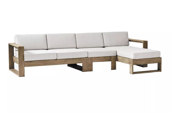 West Elm Portside Outdoor 3-Piece Chaise Sectional