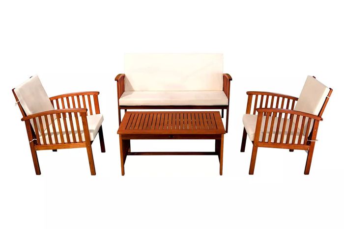 Amazon Christopher Knight Home Carolina Acacia Outdoor Sofa Set