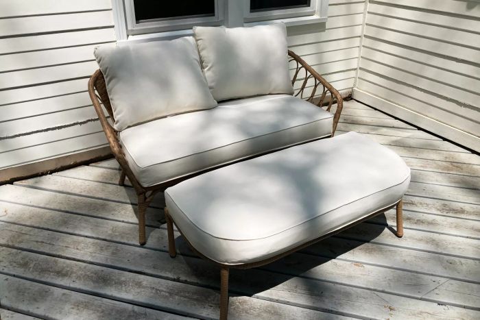 Better Homes & Gardens Willow Sage All-Weather Wicker Outdoor Loveseat & Ottoman Set