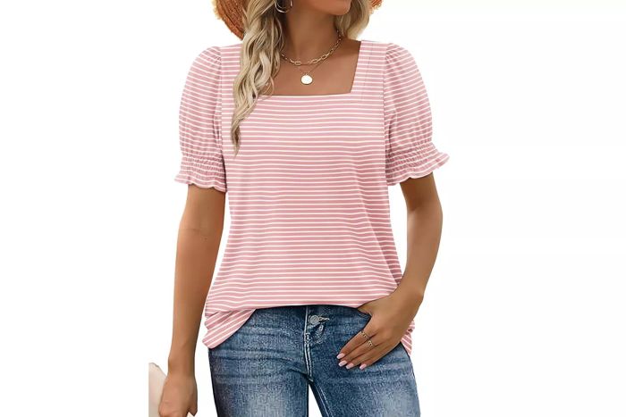 wiholl-tops-casual-ruffle-trim-sleeve-square-neck-t-shirts