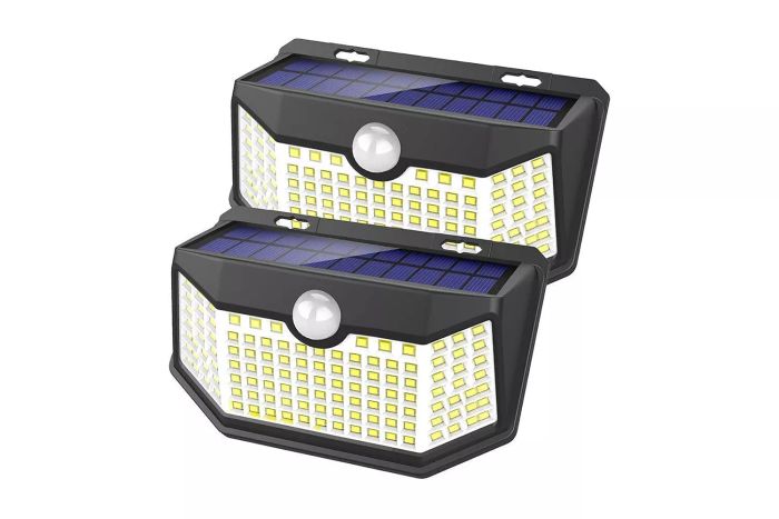 HMCITY Outdoor 120 LED Solar Flood Lights