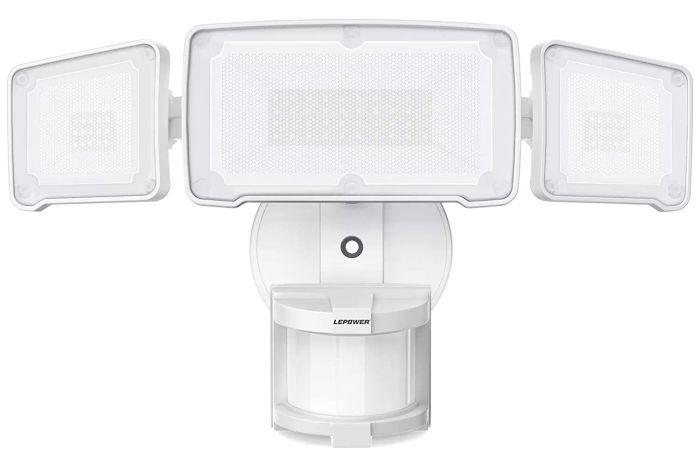 LEPOWER LED Security Lights with Motion Sensor for Outdoor use, providing reliable illumination and safety.