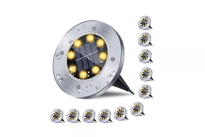 Rayolon Solar Ground Lights, designed for efficient and eco-friendly outdoor lighting solutions.