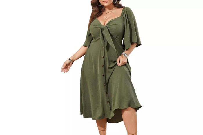 SCOMCHIC Plus-Size Dress