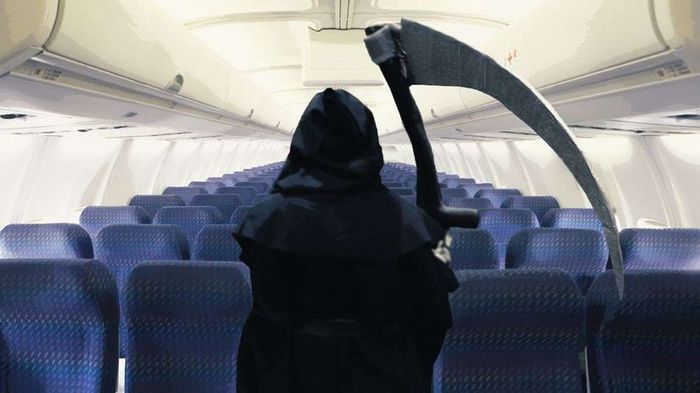 Businessmen traveling by air for work purposes.