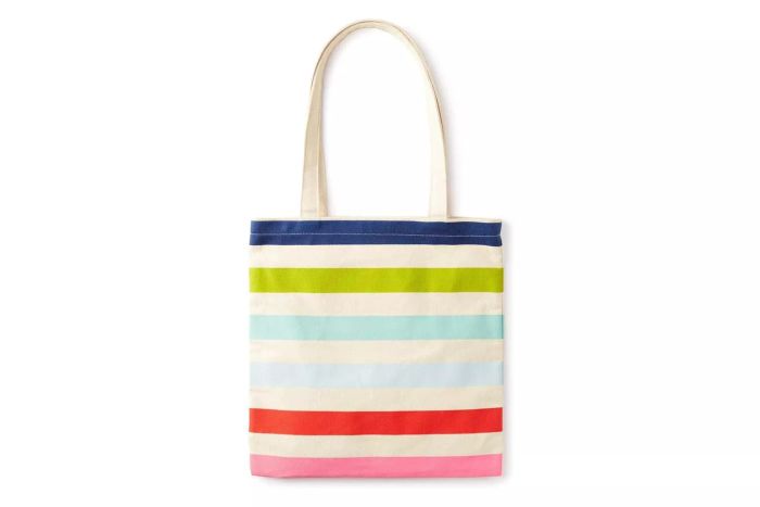 Kate Spade New York Canvas Tote Bag with Interior Pocket
