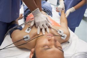 a person being administered CPR