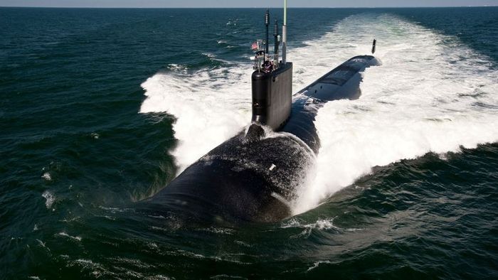 A photograph of a submarine.