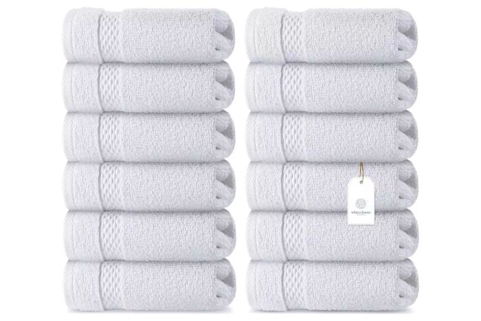 Amazon WhiteClassic Premium Cotton Washcloths