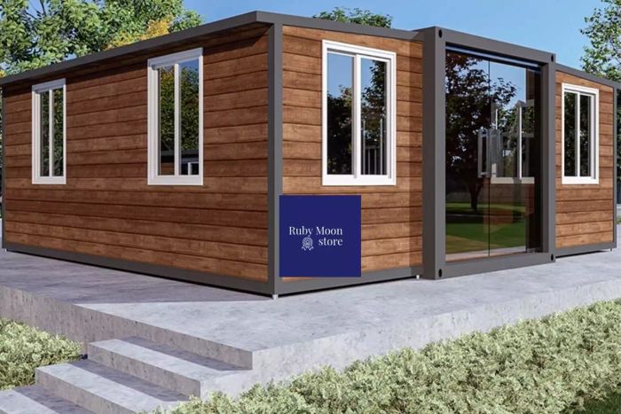 40FT Portable Prefabricated Tiny Home with 3 Bedrooms