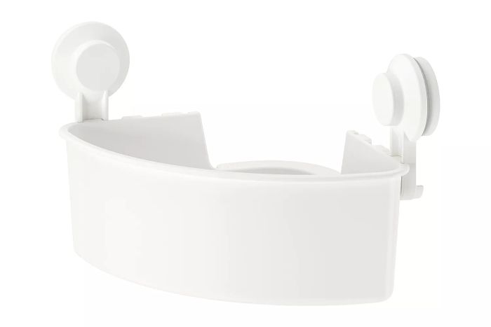 IKEA TISKEN Corner Basket with Suction Cup