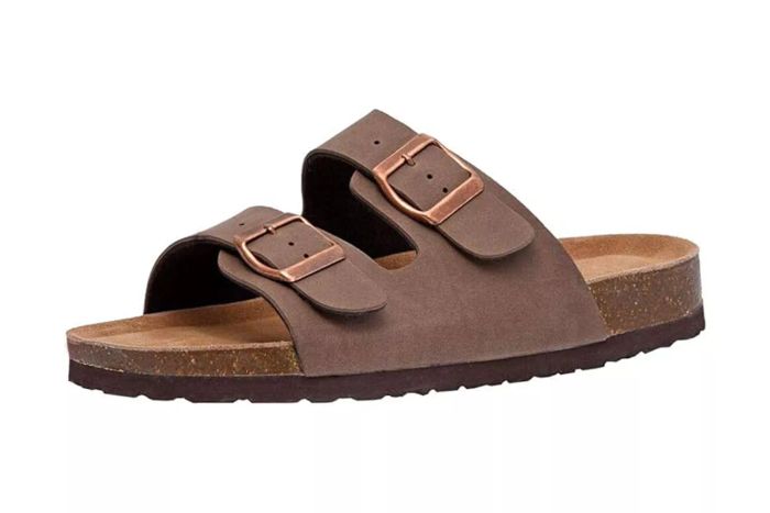 Cushionaire Women's Lane Cork Footbed Sandal with +Comfort on Amazon