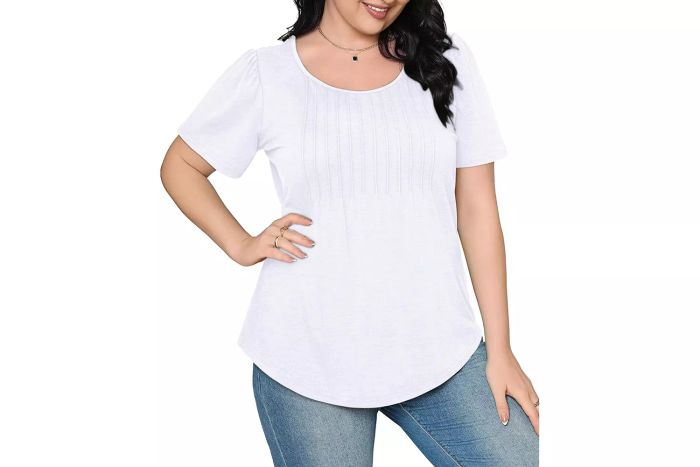 OFEEFAN T-Shirt Style Blouse