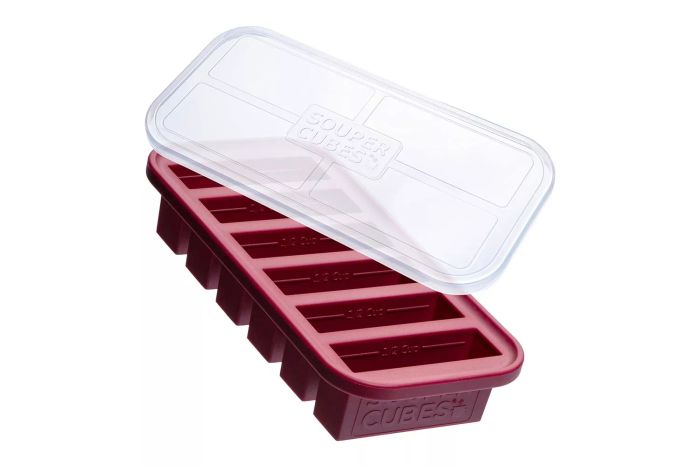 1/2 Cup Souper Cubes Silicone Freezer Tray for portion control