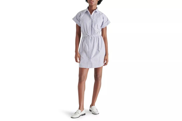 Nordstrom Rack Steve Madden Stripe Cotton Mini Shirtdress