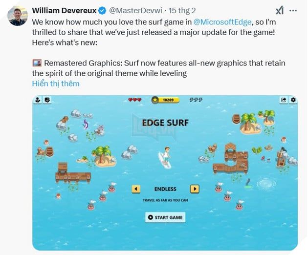 Tựa game Surf đã vượt mặt Khủng long nhờ bản cập nhật cực kỳ ấn tượng và thu hút