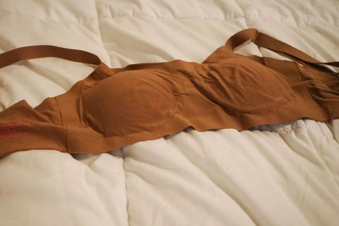 Commando Butter Soft Bralette displayed on a bed