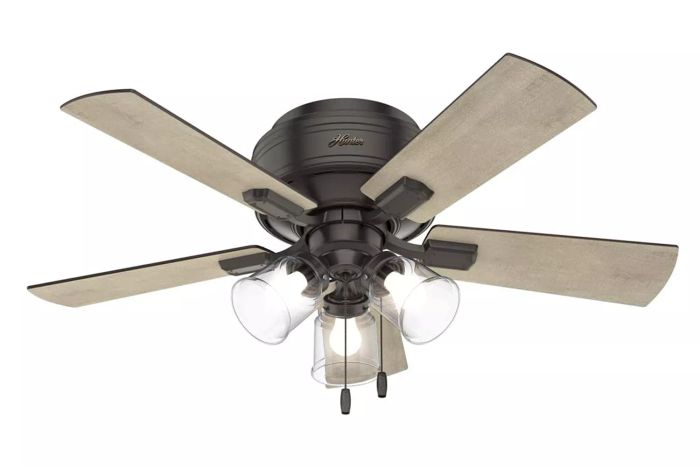 Amazon Hunter Crestfield Indoor Low Profile Ceiling Fan