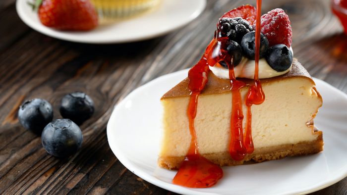 Cheesecake with a Piled-High Topping