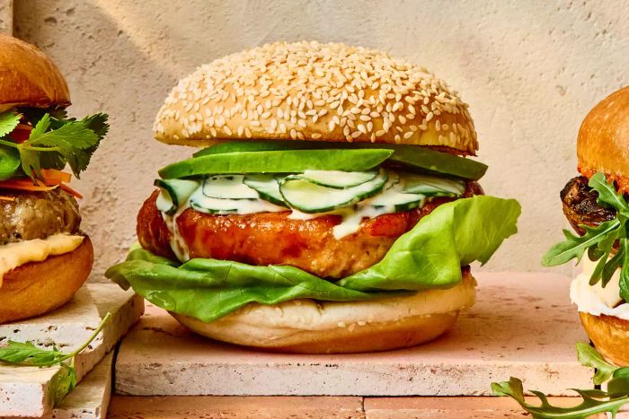 Glazed Salmon Burger