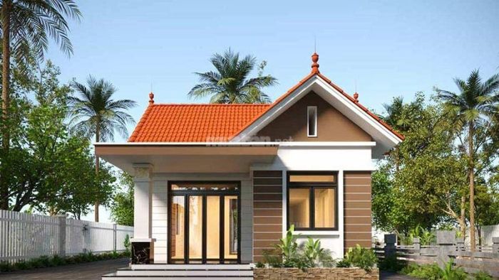 Thiết kế nhà cấp 4 3 phòng ngủ với chi phí 300 triệu đồng