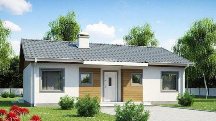 Mẫu nhà cấp 4 phong cách châu Âu với 3 phòng ngủ