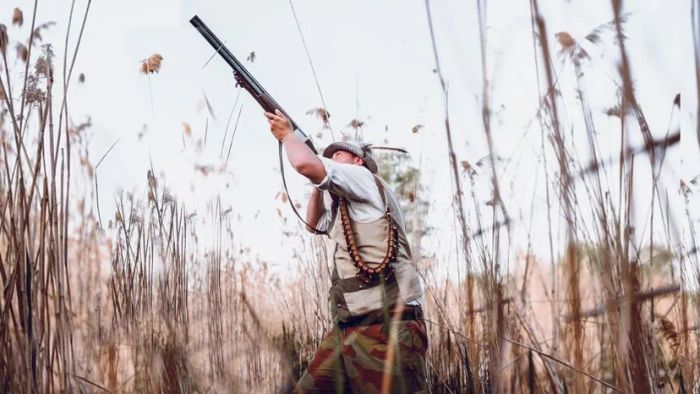 gun fired upward