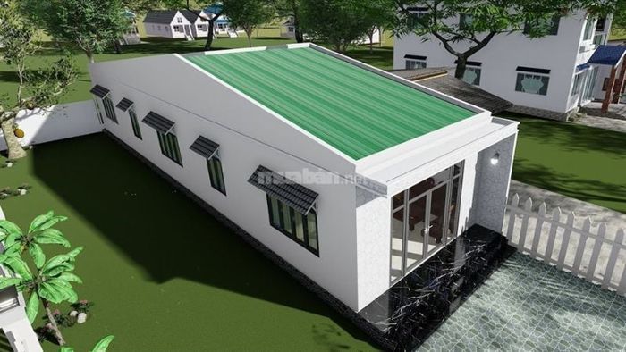 Nhà cấp 4 mái tôn với 3 phòng ngủ