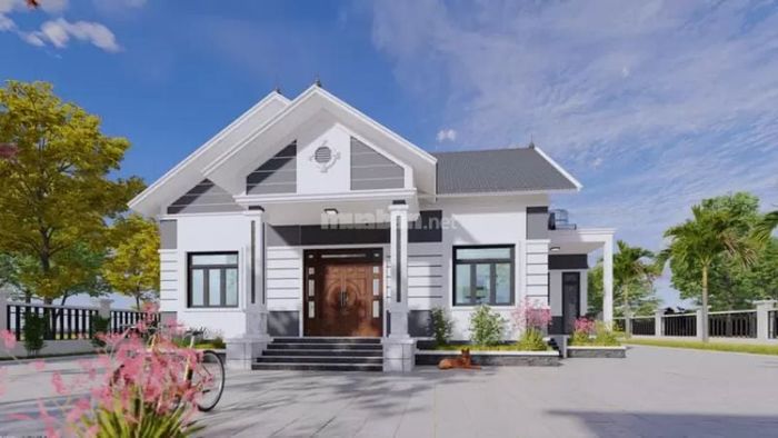 Mẫu nhà cấp 4 3 phòng ngủ phong cách giả biệt thự