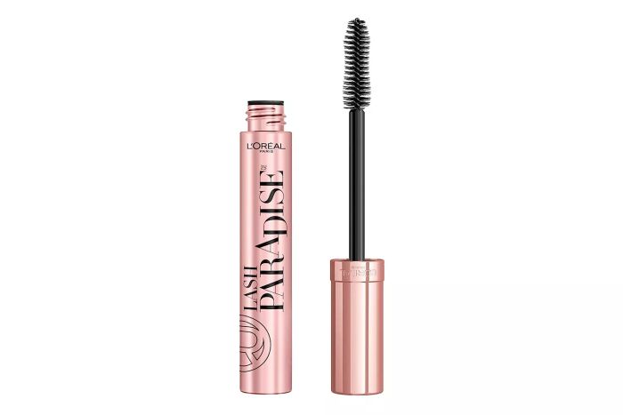Amazon L'Oreal Paris Makeup Lash Paradise Mascara, Voluptuous Volume, Intense Length, Feathery Soft Full Lashes, No Flaking, No Smudging, No Clumping, Black, 0.25 Fl Oz