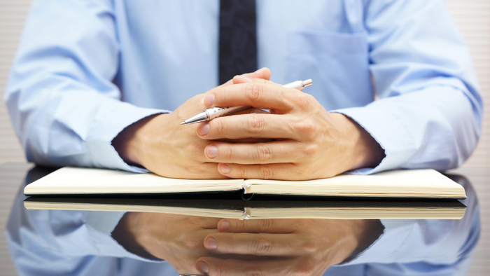 Close-up of a Businessman's Hands