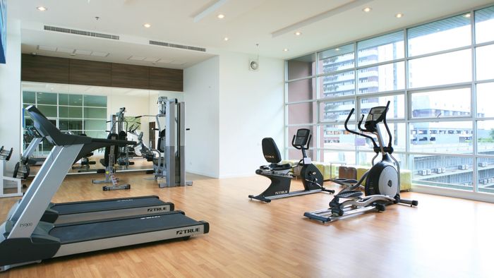Fitness center in the apartment complex
