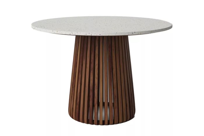 AllModern Kendall Solid Wood Stone Dining Table