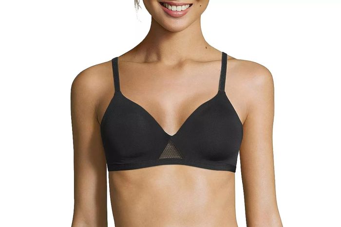 Amazon Hanes ComfortFlex Fit Women's Oh So Light Wireless Bra with Comfort Foam, Full-Coverage T-Shirt Bra (S-3XL), MHG521