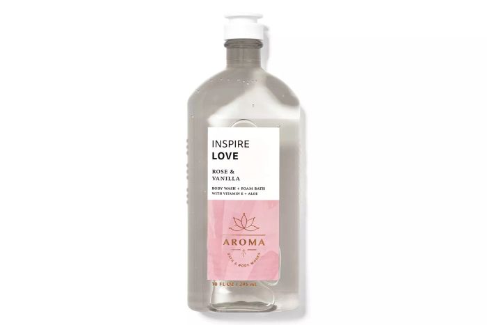 Bath & Body Works Rose Vanilla Body Wash and Foam Bath