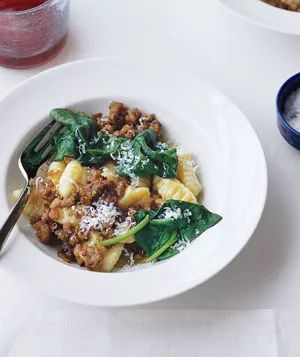 Gnocchi with Sausage and Spinach