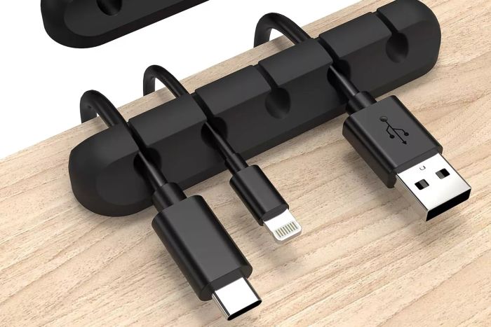 Cord Organizer, Cable Clips Cord Holder, USB and Power Cable Management