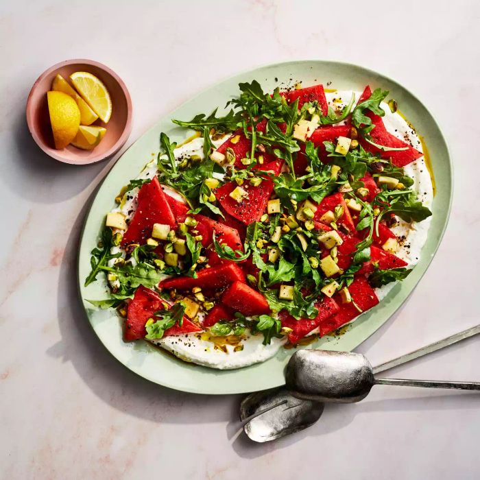 Pickled Watermelon Salad with Rind