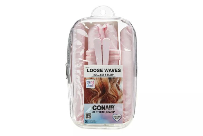 Walmart Conair Loose Waves Heatless Satin Foam Soft Twist Large Hair Roller Curling Set
