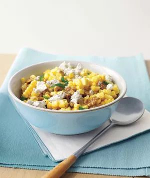 Corn Salad With Feta and Walnuts